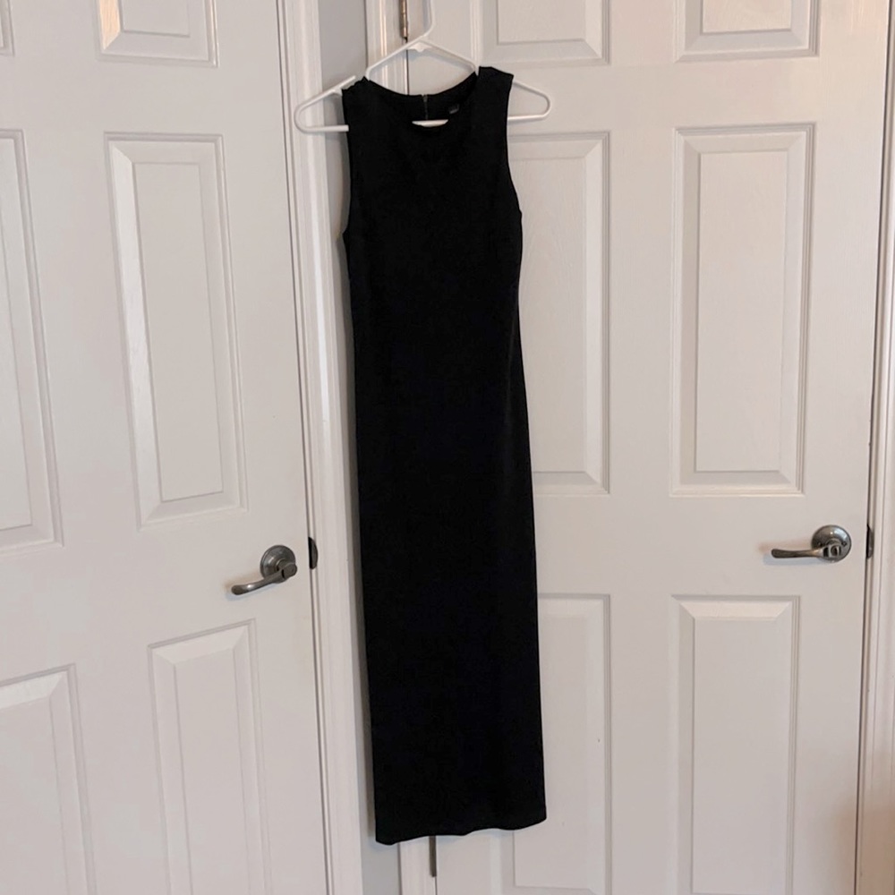 formal black simple dress🖤